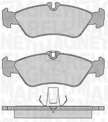 MAGNETI MARELLI 363916060505 -  Комплект тормозных колодок, дисковый тормоз